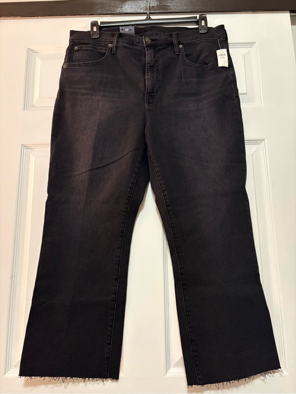 NWT Gap Black Slim High Rise Stretch Kick Fit Jeans 18r